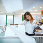 Modern office photocopier used by UK business staff